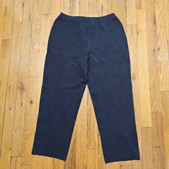 EILEEN FISHER Elastic Waist Ankle Petite Pants Black pants Size S - Picture 3 of 8